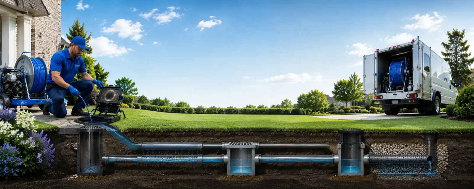 Outdoor drain cleaning information for New Hampshire, OH